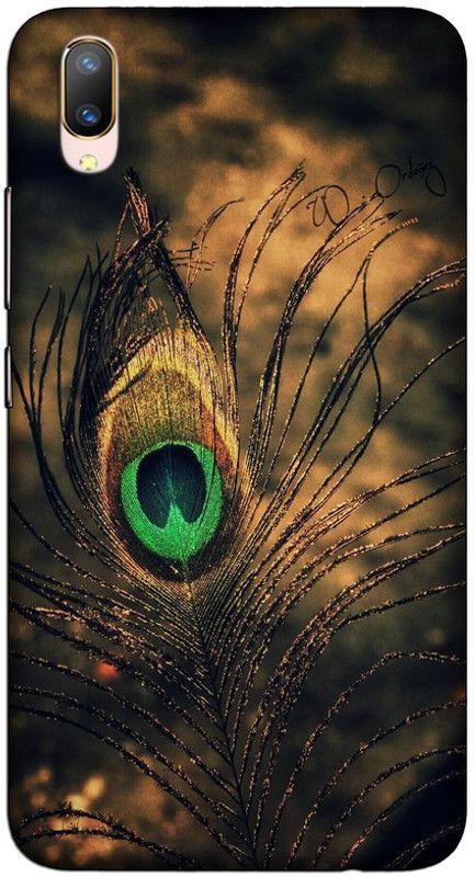 CROKIAN Back Cover for ViVO V11 Pro Peacock Feather Back Cover  (Multicolor, Hard Case, Pack of: 1)
