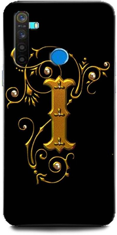 GRAFIQE Back Cover for Realme 5/ I Name Back Cover, I Letter Symbols, I Letter, I Alphabet  (Multicolor, Shock Proof, Pack of: 1)