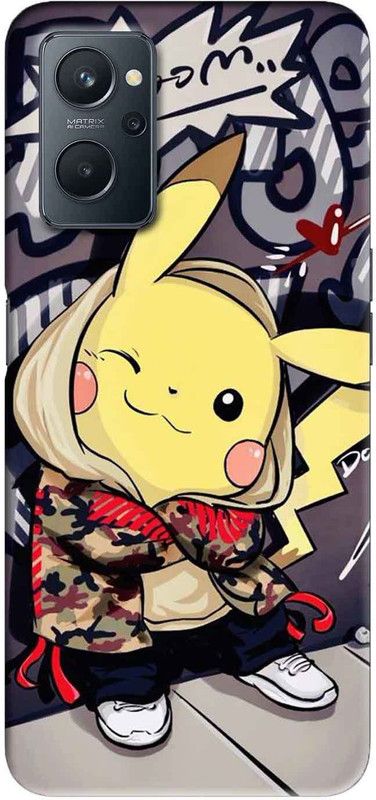 NDCOM Back Cover for Realme 9i Cartoon Graffiti Printed  (Multicolor, Hard Case, Pack of: 1)