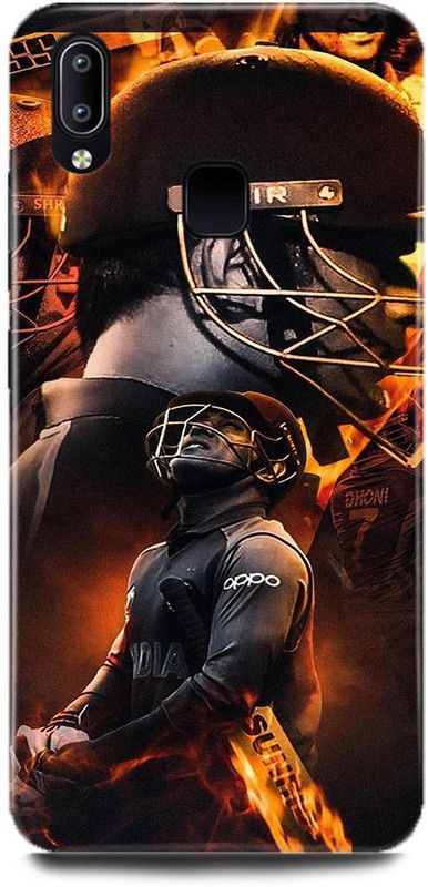 DIKRO Back Cover for Vivo V9 Pro, 1851, MAHENDRA, SINGH, DHONI, MS, DHONI, CSK, PLAYER  (Multicolor, Hard Case, Pack of: 1)