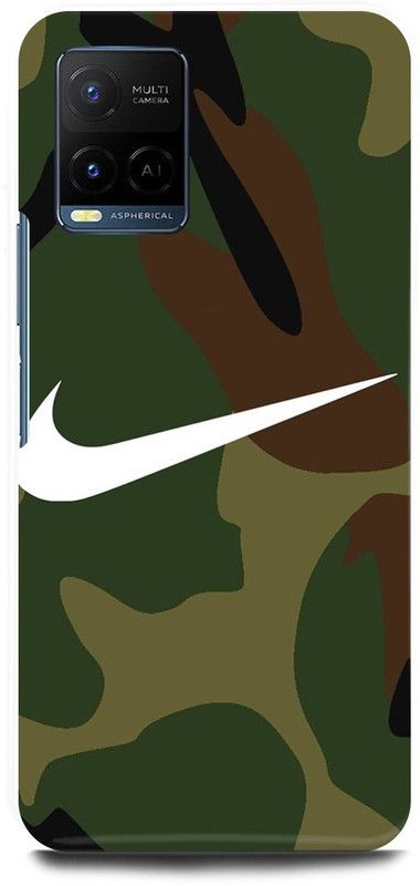 DIKRO Back Cover for Vivo Y33T, V2146, NIKE, SIGN, LOGO, EMBLEM  (Khaki, Hard Case, Pack of: 1)