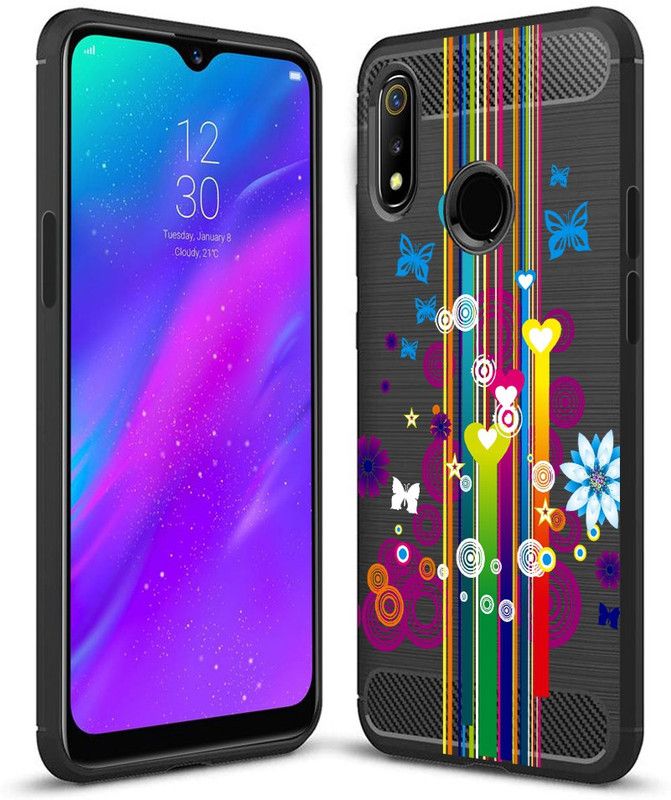 Flipkart SmartBuy Back Cover for Realme 3, Realme 3i  (Multicolor, Shock Proof, Pack of: 1)
