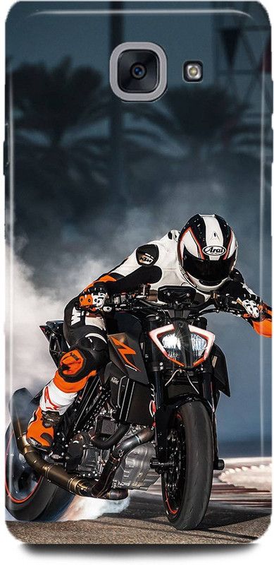 MP ARIES MOBILE COVER Back Cover for SAMSUNG GALAXY J7 MAX, Bike Ktm Duke Bike Lover Bike Biker Love Kiss Rider Couple Lover Motor  (Multicolor, Hard Case, Pack of: 1)