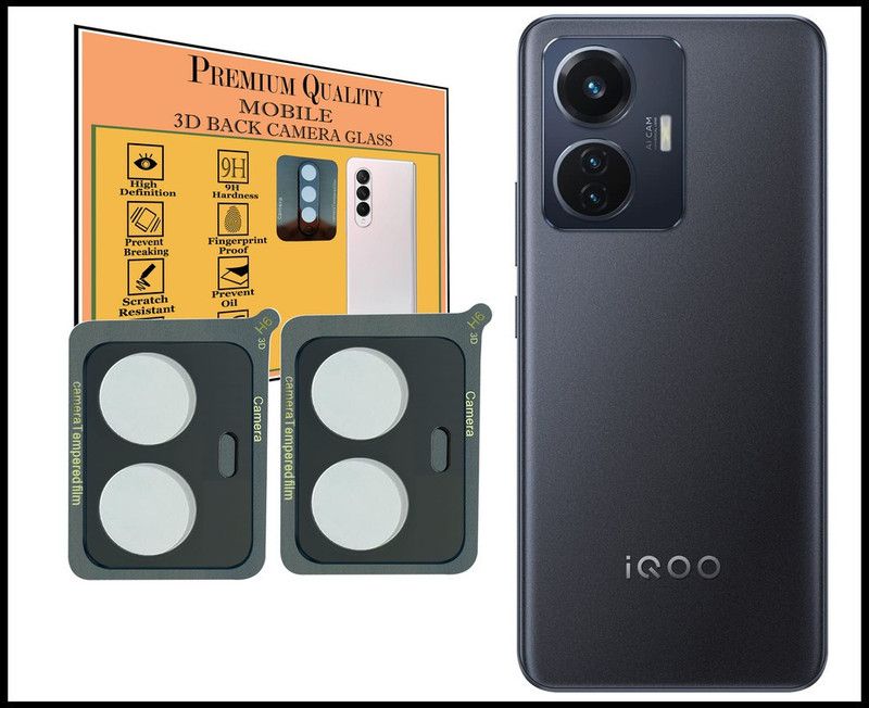 Daffin Back Camera Lens Glass Protector for iQOO Z6 44W  (Pack of: 2)