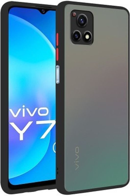 Cermarise Back Cover for Vivo Y72 5G  (Black, Camera Bump Protector, Pack of: 1)