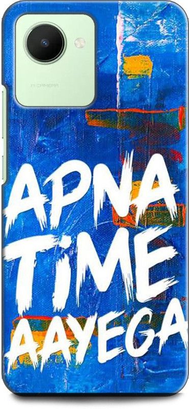 WallCraft Back Cover for Realme C30s, RMX3690 APNA TIME AAYEGA, MOTIVATIONAL, QUOTES  (Multicolor, Dual Protection, Pack of: 1)