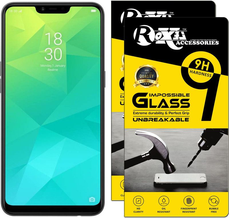 Roxel Impossible Screen Guard for Realme 2  (Pack of 2)
