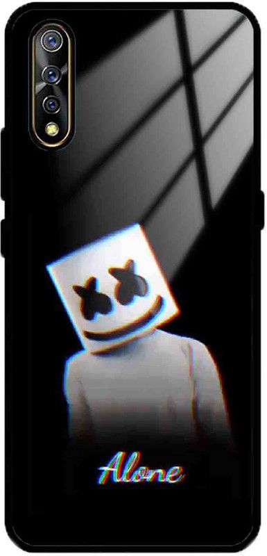 NDCOM Back Cover for VIVO Z1x Alone Face Printed Glass Case  (Multicolor, Grip Case, Pack of: 1)