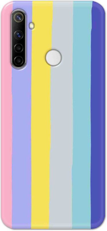 NDCOM Back Cover for Realme Narzo 10 Color Stripe Pattern Printed  (Multicolor, Hard Case, Pack of: 1)