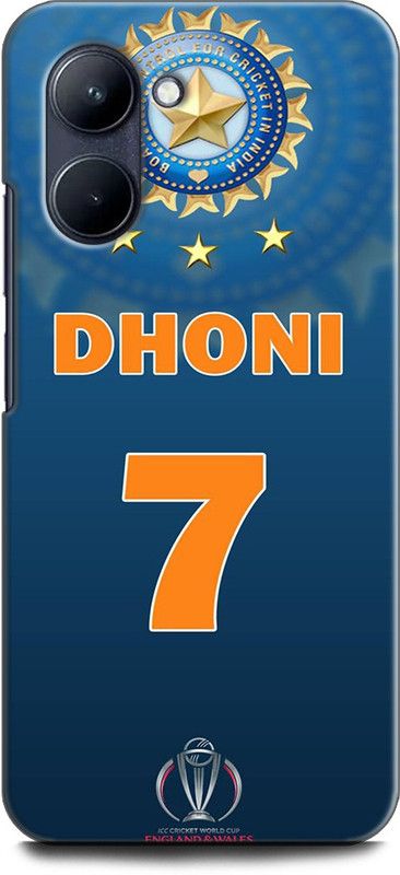 WallCraft Back Cover for Realme C33, RMX3624 MAHENDRA SINGH DHONI, SPORTS, JERSEY, INDIAN JERSEY,  (Multicolor, Dual Protection, Pack of: 1)