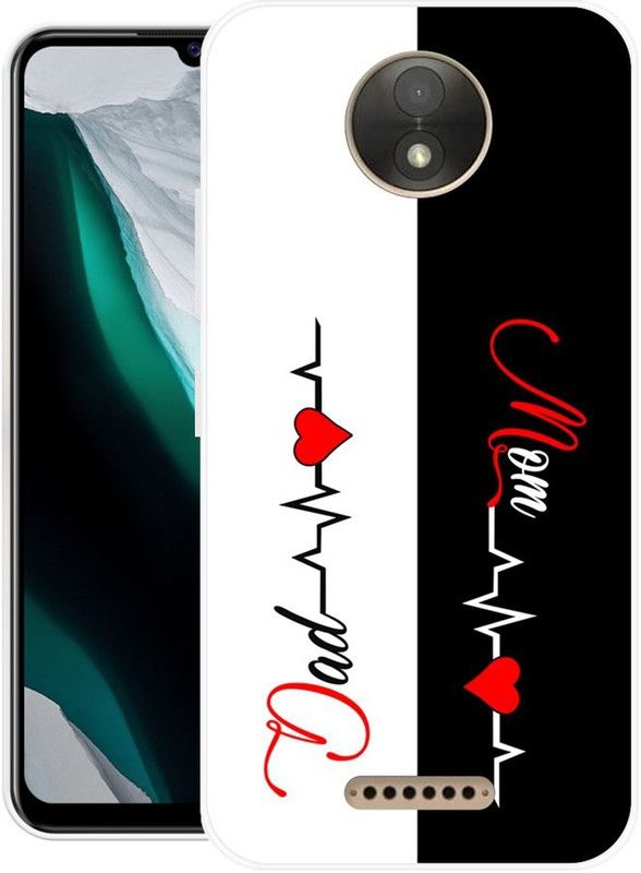 INDIALAND Back Cover for Motorola Moto C Plus  (Black, White, Grip Case, Silicon)