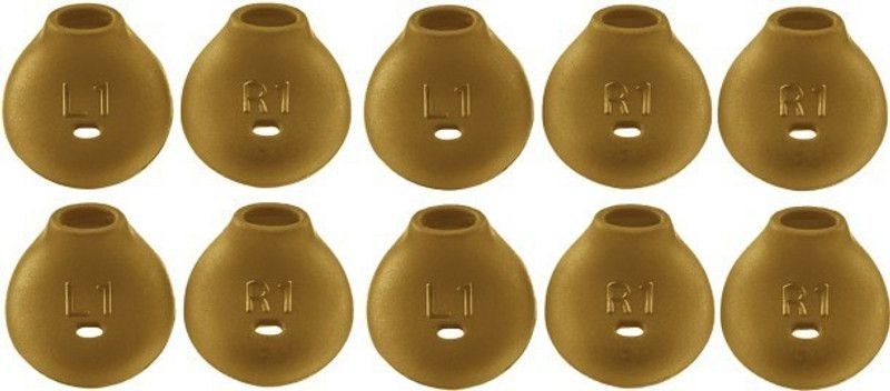THE DARK NIGHT Qweezer 10 Pcs (5 pair) Earbuds cover Soft Silicone Rep... In The Ear Headphone Cushion  (Pack of 1, Multicolor)