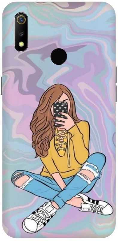 PICHKU Back Cover for REALME 3 PRO-RMX1851-CUTE,RED,PINK,LOVE,QUEEN,,GIRLS,MUSIC,BTS,ARMY,KOREAN,SINGER  (Pink, Hard Case, Pack of: 1)