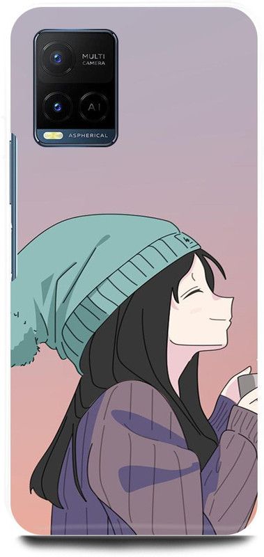 play fast Back Cover for Vivo Y21, V2111 GIRL, CUTE, GIRL, LOVELY, GIRL, LOVE, ANIME  (Multicolor, Hard Case, Pack of: 1)