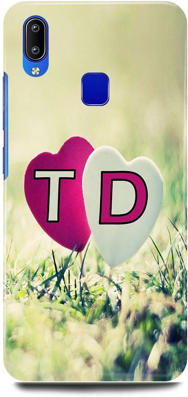 JUGGA Back Cover for Vivo Y91, 1811, T LOVES D NAME,T NAME, D LETTER, ALPHABET,T LOVE D NAME  (Green, Hard Case, Pack of: 1)