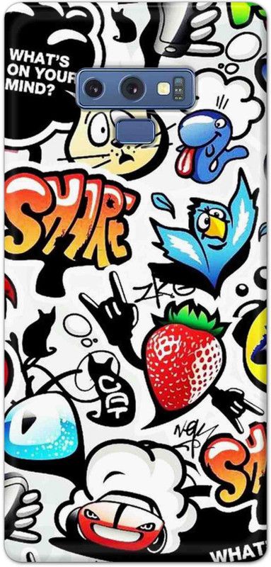 NDCOM Back Cover for Samsung Galaxy Note 9 Whats On your Mind? Printed  (Multicolor, Hard Case, Pack of: 1)