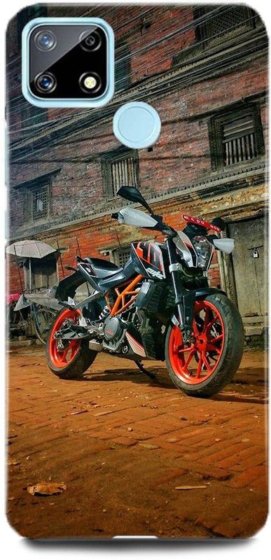 FUGGA Back Cover for Realme Narzo 20, KTM, BIKE, DUKE, LOVER, KISS, LOVE  (Multicolor, Hard Case, Pack of: 1)