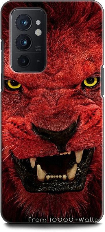 WallCraft Back Cover for OnePlus 9RT 5G LION, THE KING OF JUNGAL, LION FACE  (Multicolor, Dual Protection, Pack of: 1)