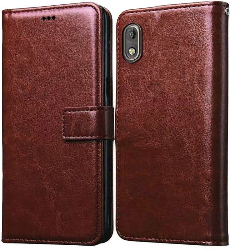 Flipkart SmartBuy Flip Cover for Coolpad Note 6 Leather Flip Case  (Brown, Pack of: 1)