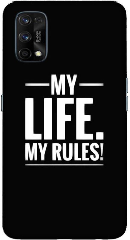CROKIAN Back Cover for Realme 7 Pro My life my rules Back Cover  (Multicolor, Hard Case, Pack of: 1)