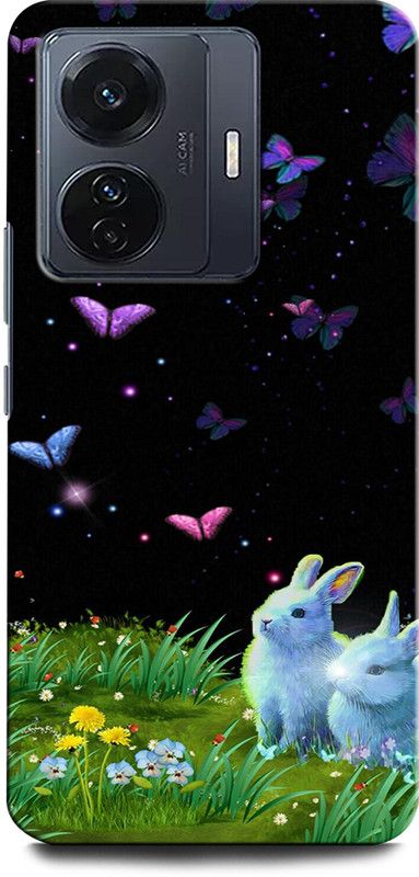 GRAFIQE Back Cover for Vivo T1 Pro 5G BUTTERFLY, BEAUTIFUL BUTTERFLIES, NATURE, RABBIT  (Multicolor, Shock Proof, Pack of: 1)