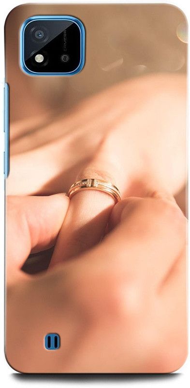 ORBIQE Back Cover for Realme C11 2021 RMX3231 LOVE, FINGER, COUPLE ANNIVERSARY, LIFELINE COUPLE  (Multicolor, Hard Case, Pack of: 1)
