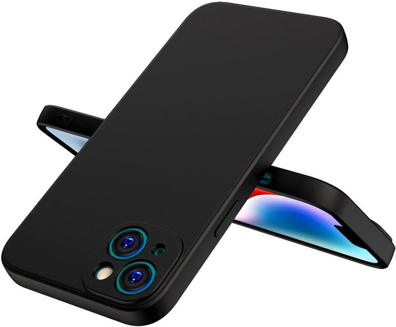 DSCASE Back Cover for APPLE iPhone 14  (Black, Shock Proof, Pack of: 1)