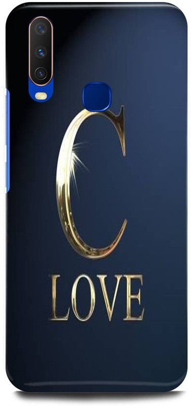 FUGGA Back Cover for Vivo Y12, 1904, C, LETTER, ALPHABET, LOVE, C, NAME  (Multicolor, Hard Case, Pack of: 1)