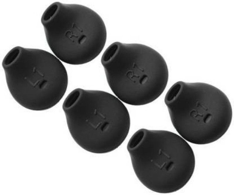 THE DARK NIGHT Hepteris Black In The Ear Headphone Cushion In The Ear ... In The Ear Headphone Cushion  (Pack of 6, Black)