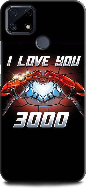 Afterglow Back Cover for Realme C12 IRON MAN, LOVE YOU 3000, SUPERHERO, TONY STARK, MARVAL, COMIC  (Multicolor, Shock Proof, Pack of: 1)