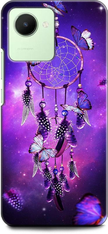 INDICRAFT Back Cover for Realme Narzo 50i Prime  (Purple, Shock Proof, Pack of: 1)