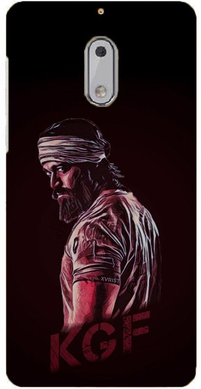 NDCOM Back Cover for Nokia 6 KGF Rockey Printed  (Multicolor, Hard Case, Pack of: 1)
