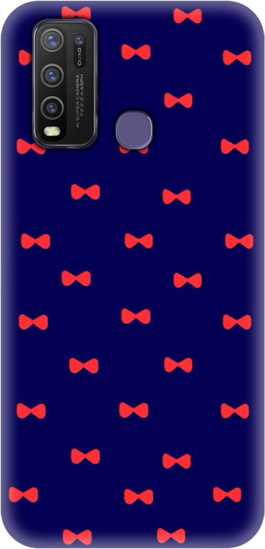 Smutty Back Cover for Vivo Y30,Vivo 1938 - Bow Print  (Multicolor, Hard Case, Pack of: 1)