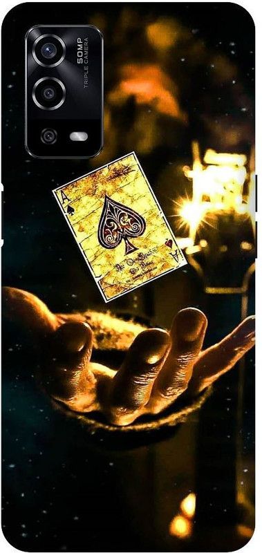 UMPRINT Back Cover for Oppo A55/CPH2325, Card Game, Games Printed Back Cover  (Multicolor, Hard Case, Pack of: 1)