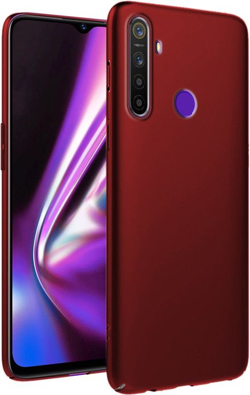 TrueObjects Back Cover for Realme 5s  (Red, Hard Case, Pack of: 1)