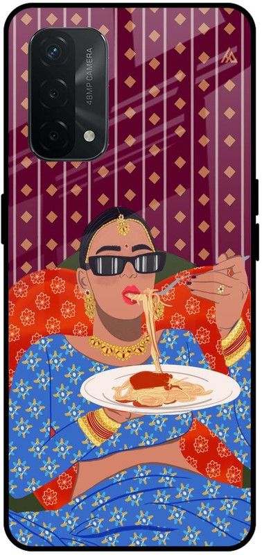 Hocopoco Back Cover for Oppo A74  (Multicolor, Grip Case, Silicon)