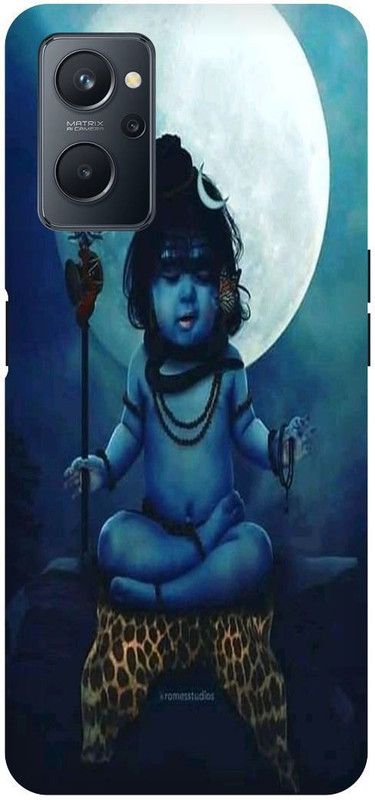 Bluvver Back Cover for OPPO A76, CPH2375 Printed Little Mahadev,Bholenath Mobile Back Cover  (Multicolor, Hard Case, Pack of: 1)