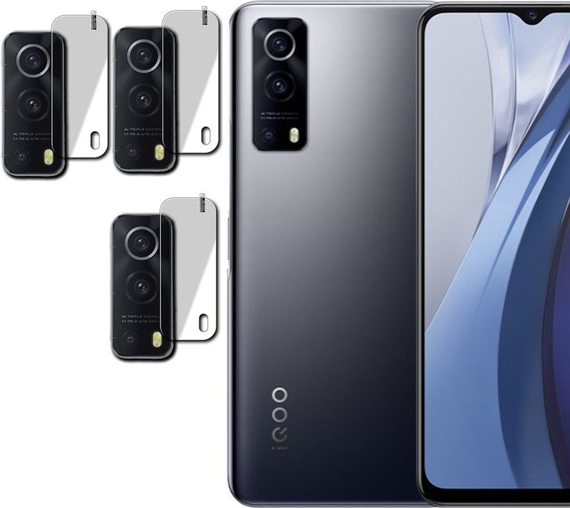 hirdesh Back Camera Lens Glass Protector for LENS VIVO IQOO Z3 5G, MOBILE CAMERA LENS PROTECTOR  (Pack of: 3)