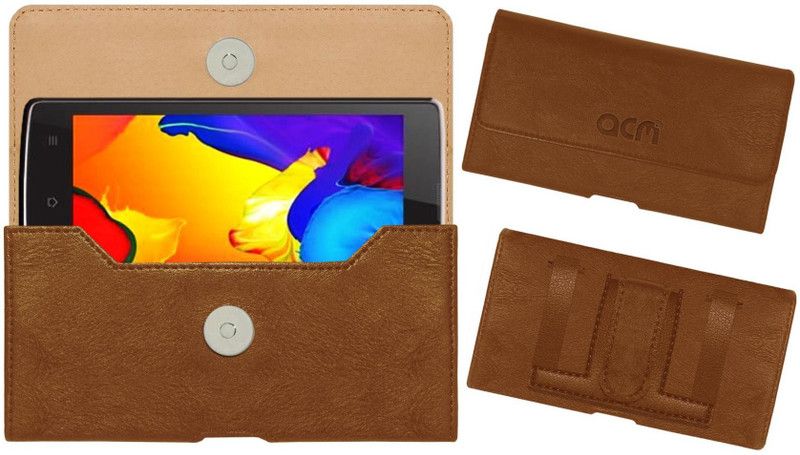 ACM Pouch for Onida I502  (Gold, Holster, Pack of: 1)