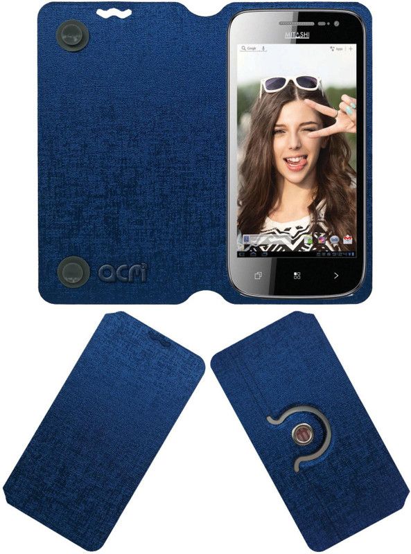 ACM Flip Cover for Mitashi Ap101  (Blue, Cases with Holder, Pack of: 1)