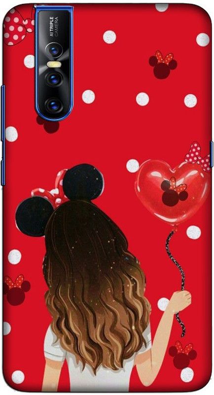 CROKIAN Back Cover for Vivo V15 Pro  (Red, Hard Case, Pack of: 1)