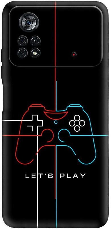 printwhiz Back Cover for Poco X4 Pro 5G  (Black)