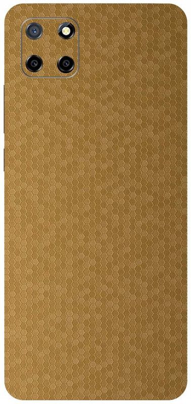 Scratchgard Realme C25 (Back + Side +Camera) Mobile Skin  (Honey Comb Gold)