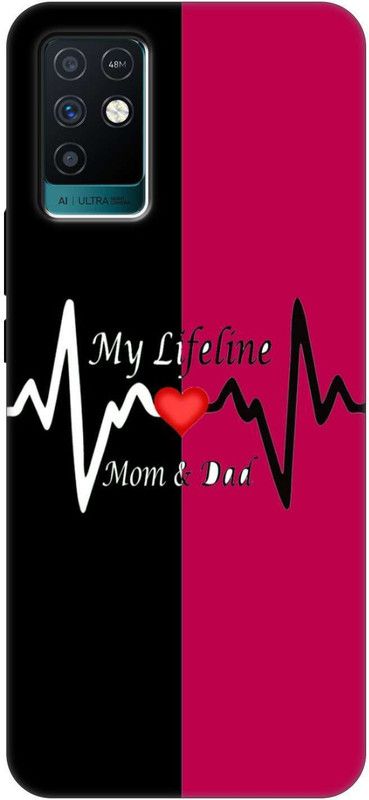 Smart Cases Back Cover for Infinix Note 10  (Black, Red, Grip Case, Silicon, Pack of: 1)
