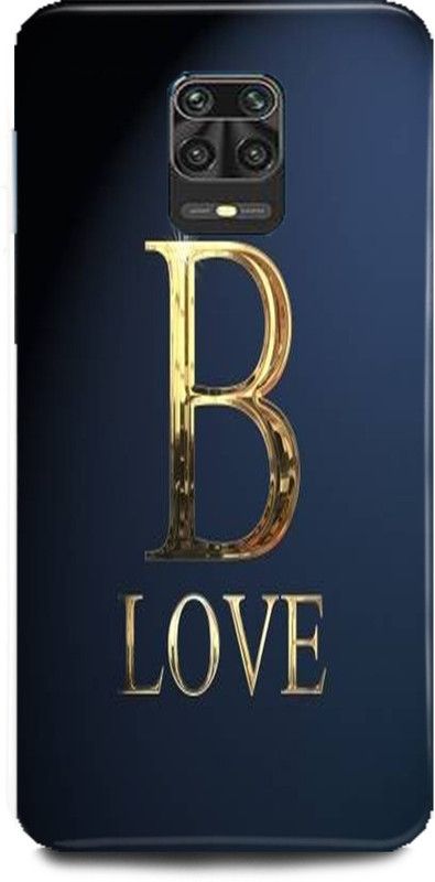 MP ARIES MOBILE COVER Back Cover for Redmi Note 9 Pro Max, B,letter,B,alphabet,B,love,B,name  (Multicolor, Hard Case, Pack of: 1)