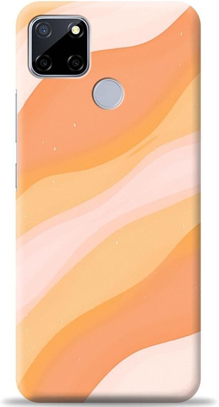 Crafter Back Cover for Realme C25  (Orange, Shock Proof, Pack of: 1)