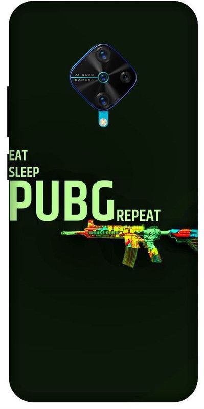 Thecoverking Back Cover for Vivo S1Pro (Playerunknown,Battelgrounds,M416,back cover  (Multicolor, Waterproof, Pack of: 1)