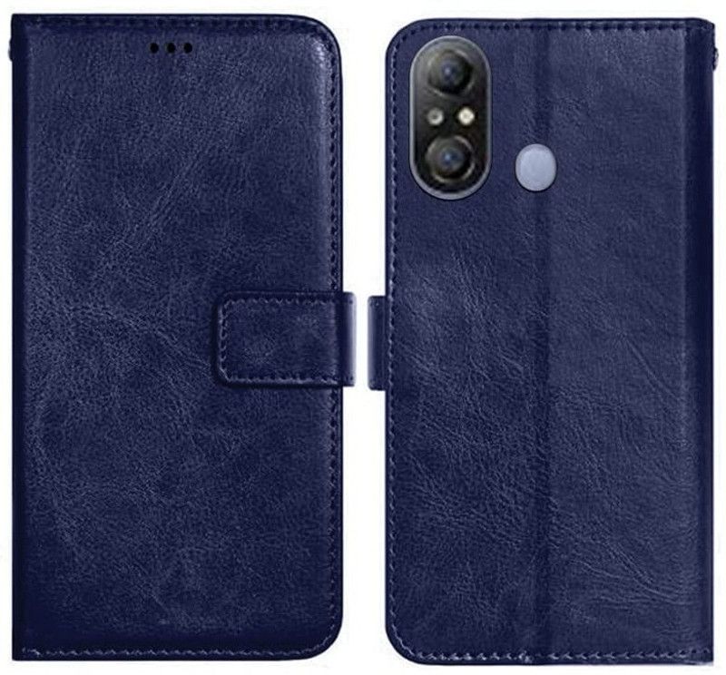 Cowboy Flip Cover for Itel A49  (Blue, Grip Case, Pack of: 1)