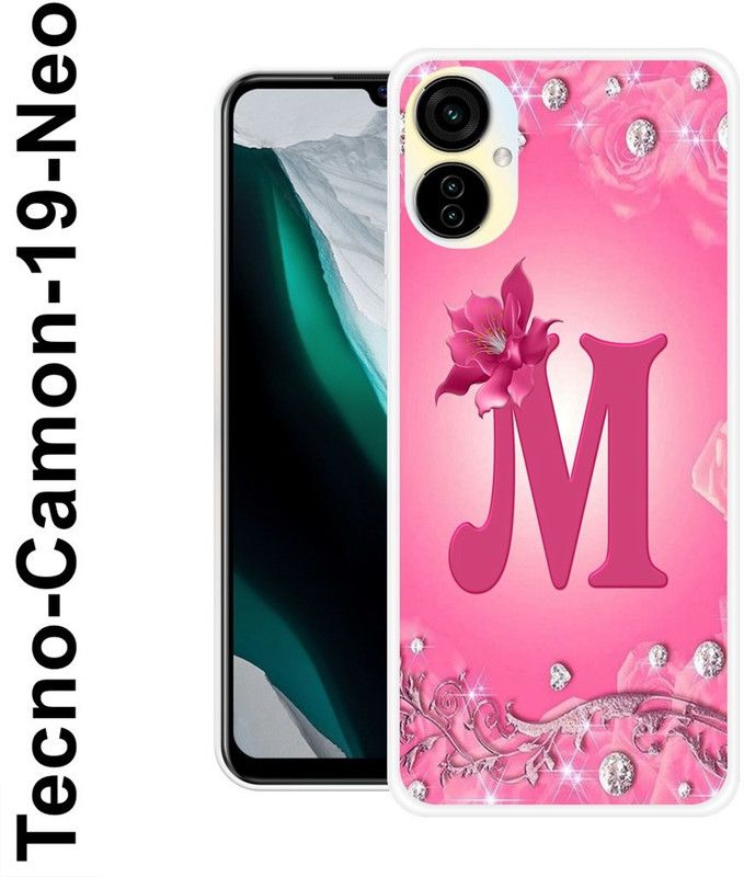 JATLAND Back Cover for Tecno Camon 19 Neo  (Pink, Silver, Silicon)