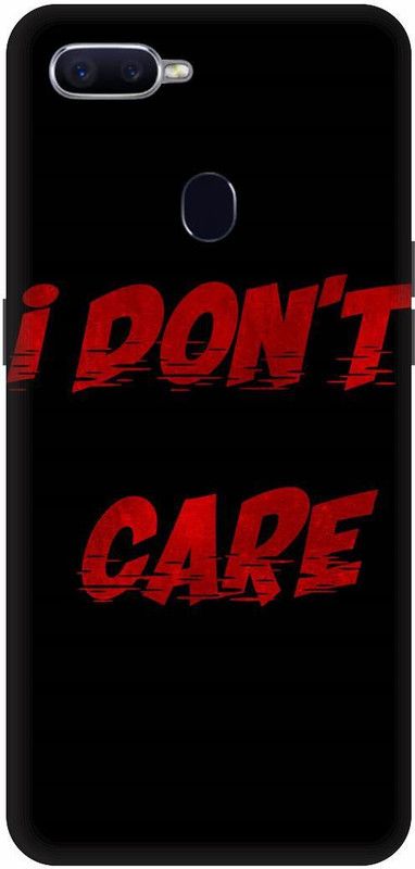 Snapcrowd Back Cover for Oppo F9 Pro I Don t Care back cover  (Multicolor, Waterproof, Pack of: 1)